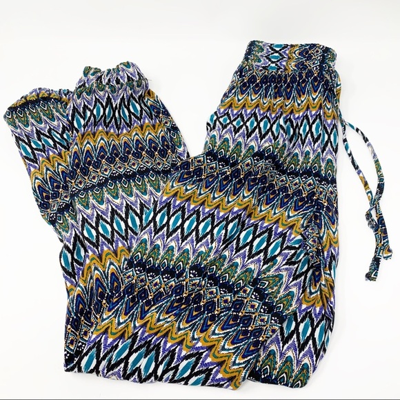 Joe B Benbasset women’s print rayon jogger pants - Picture 1 of 9